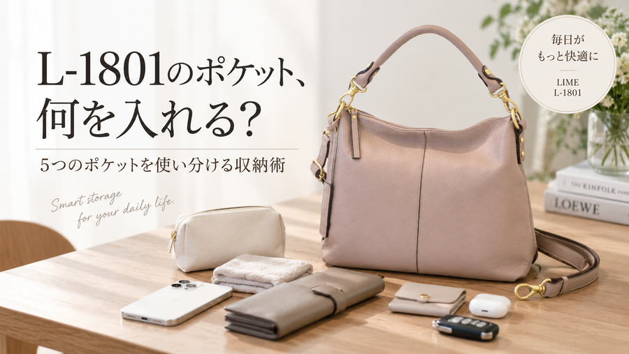 L-1801のポケット、何を入れる？｜5つのポケットを使い分ける収納術