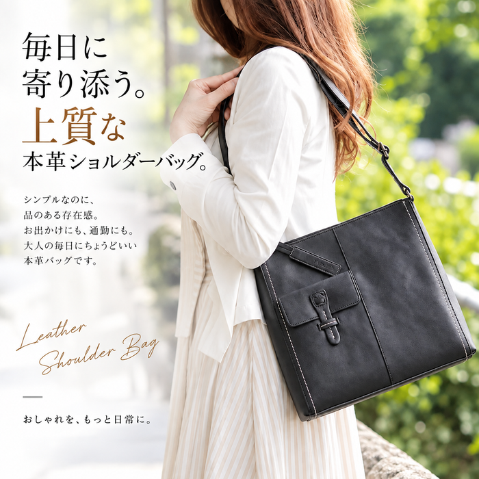 本革 ショルダーバッグ｜L-1055