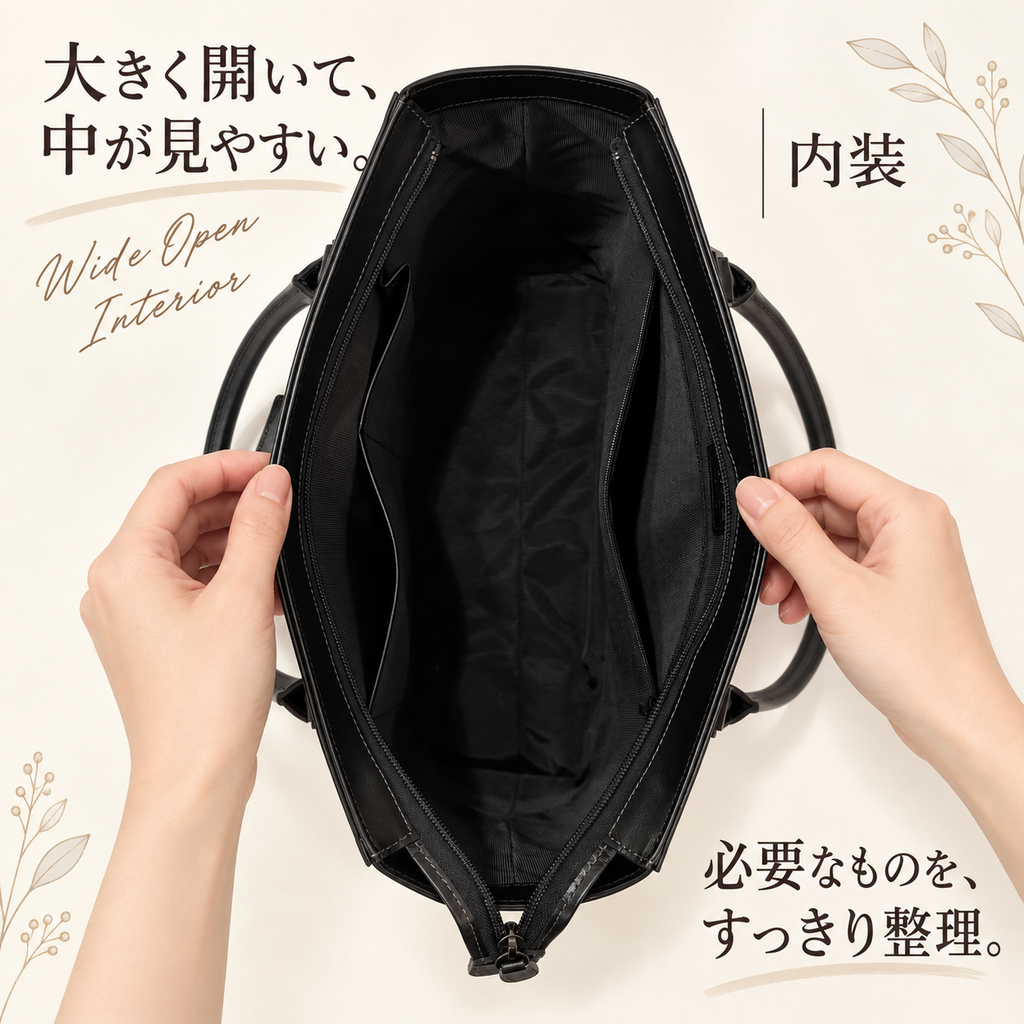 L-1244｜本革 A4 フォーマルトートバッグ