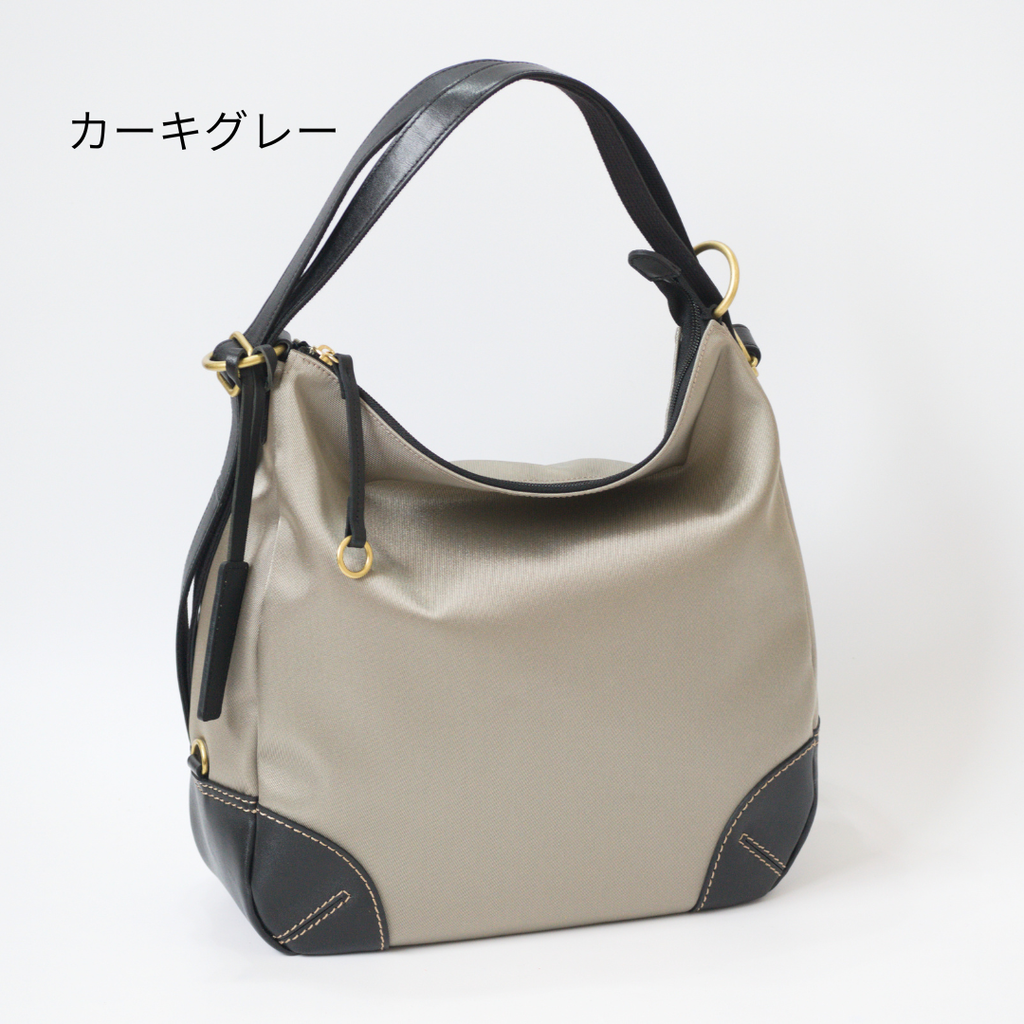 L-1717｜軽量撥水ナイロン×本革 3WAYリュック