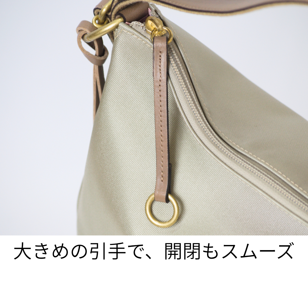 L-1717｜軽量撥水ナイロン×本革 3WAYリュック