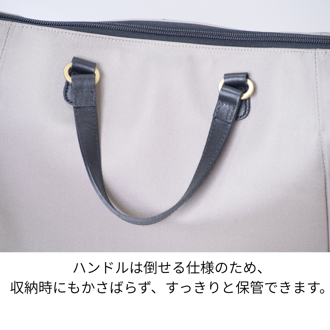 L-1719｜軽量撥水ナイロン×本革 レディースリュック