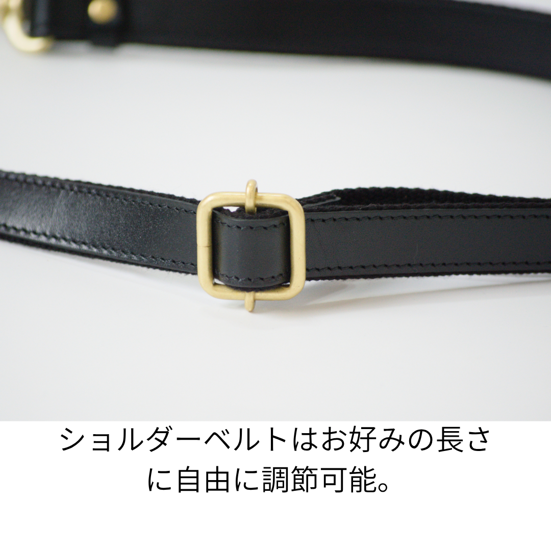 L-1724｜軽量撥水ナイロン×本革 2WAYショルダーバッグ