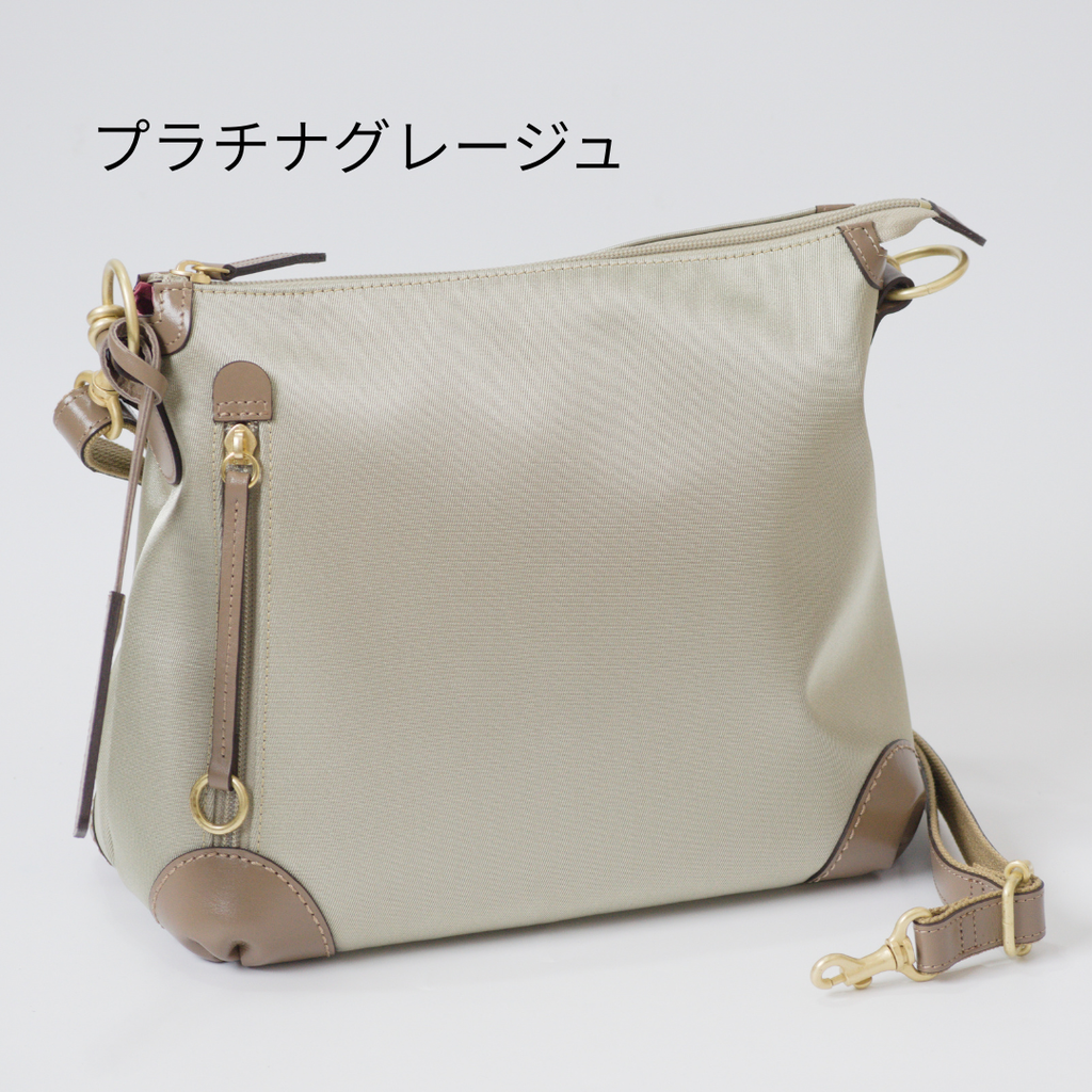 L-1724｜軽量撥水ナイロン×本革 2WAYショルダーバッグ