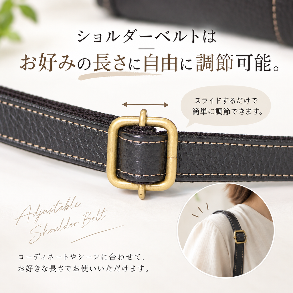 本革2WAYショルダーバッグ｜L-1801