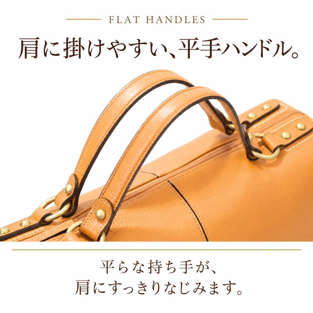 本革2WAYボストンバッグ｜L-1802