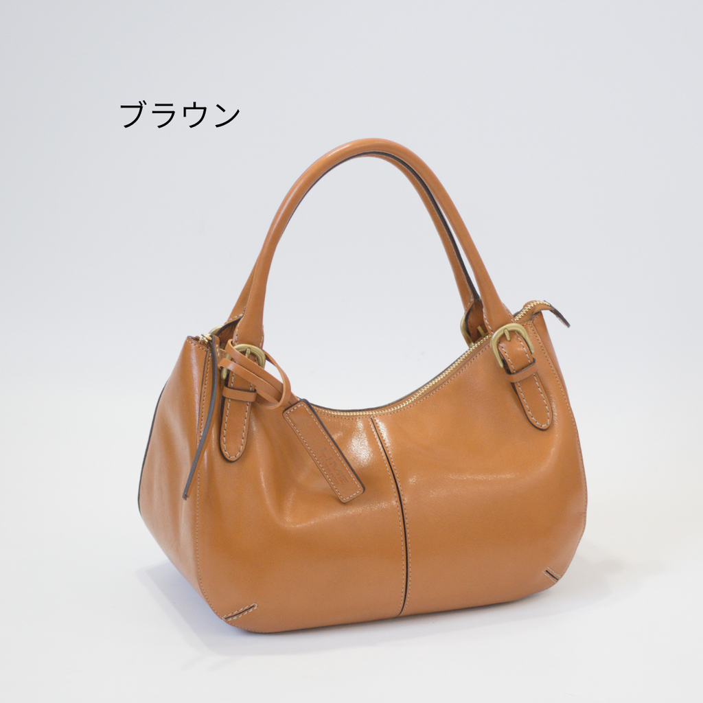 L-1811｜本革 半月型ハンドバッグ