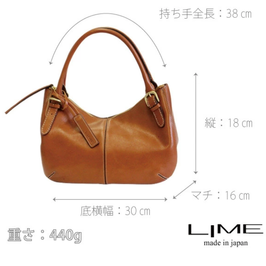 L-1811｜本革 半月型ハンドバッグ