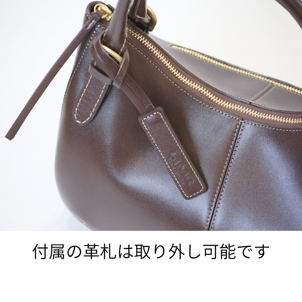 L-1811｜本革 半月型ハンドバッグ
