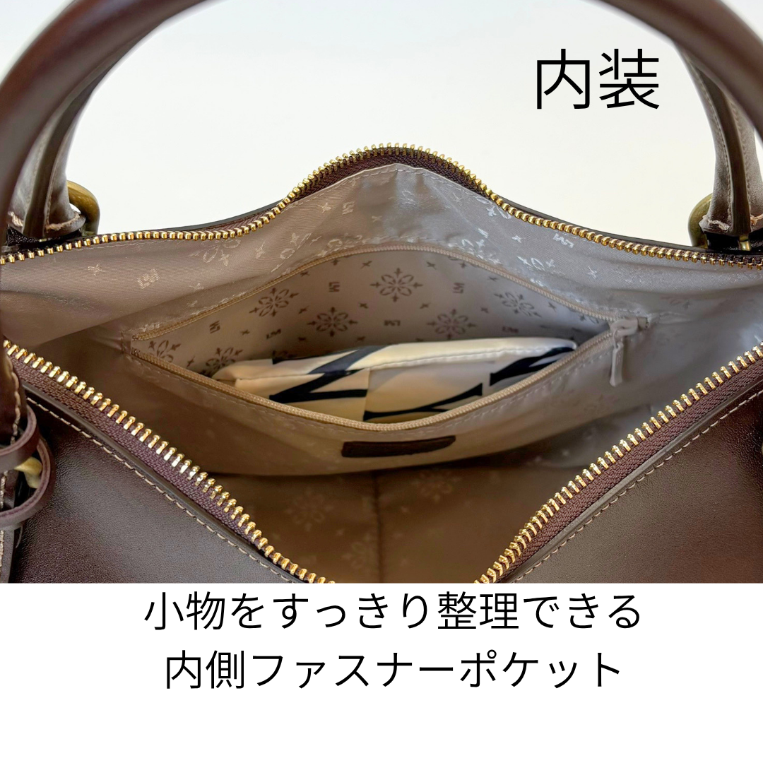 L-1811｜本革 半月型ハンドバッグ
