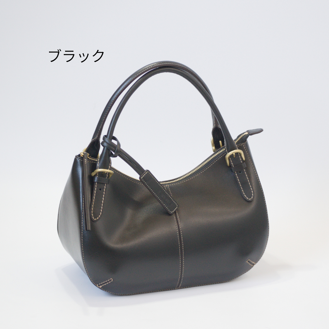 L-1811｜本革 半月型ハンドバッグ