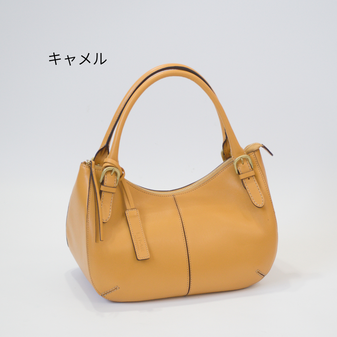 L-1811｜本革 半月型ハンドバッグ