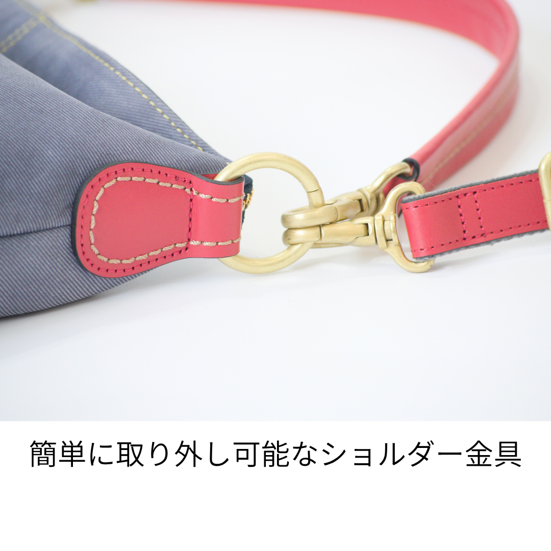 L-1991｜デニムレザー2WAYショルダーバッグ