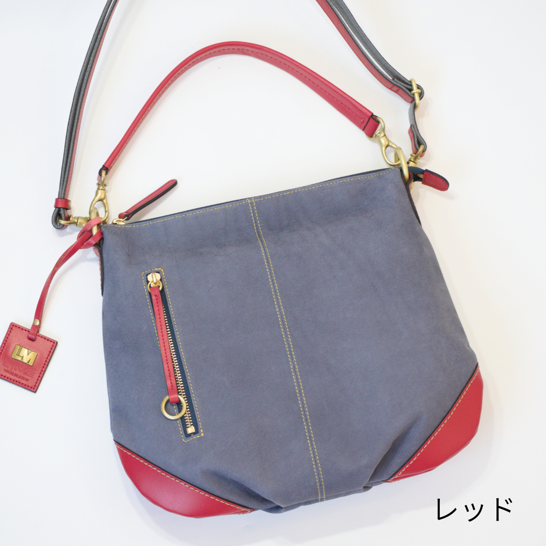 L-1991｜デニムレザー2WAYショルダーバッグ