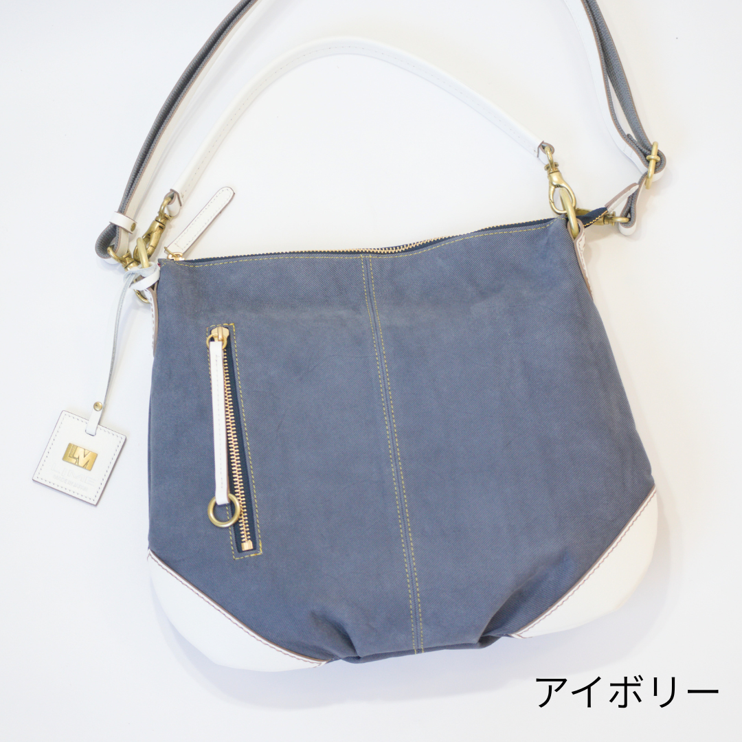 L-1991｜デニムレザー2WAYショルダーバッグ