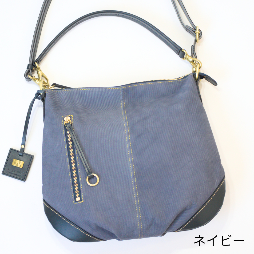 L-1991｜デニムレザー2WAYショルダーバッグ