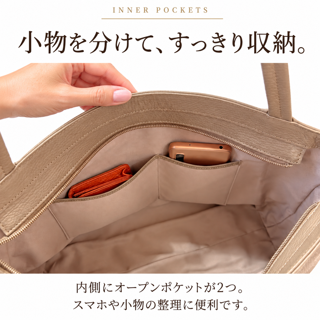軽量 本革A4トートバッグ｜L-2029