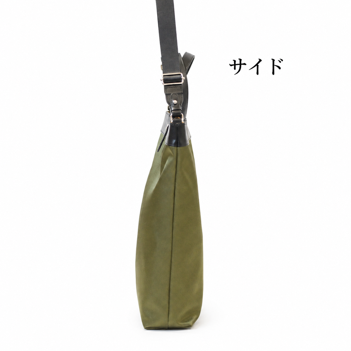軽量ナイロン×本革2WAY縦型A4トートバッグ｜L-2041