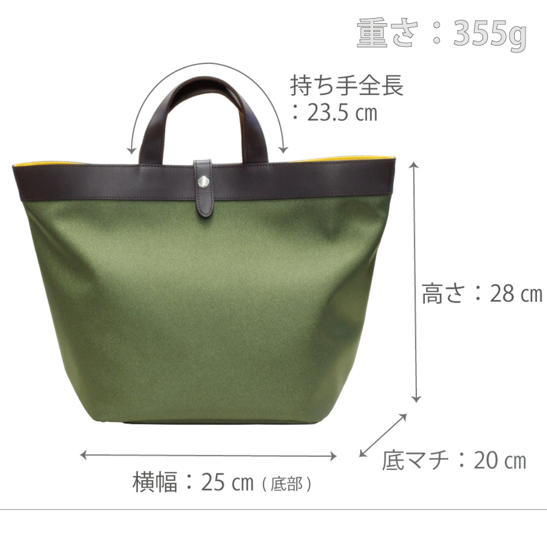 L-2042｜軽量ナイロン×本革A4トートバッグ