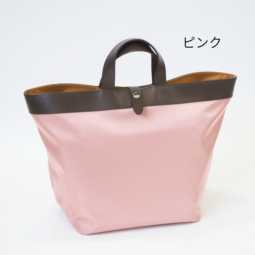 L-2042｜軽量ナイロン×本革A4トートバッグ