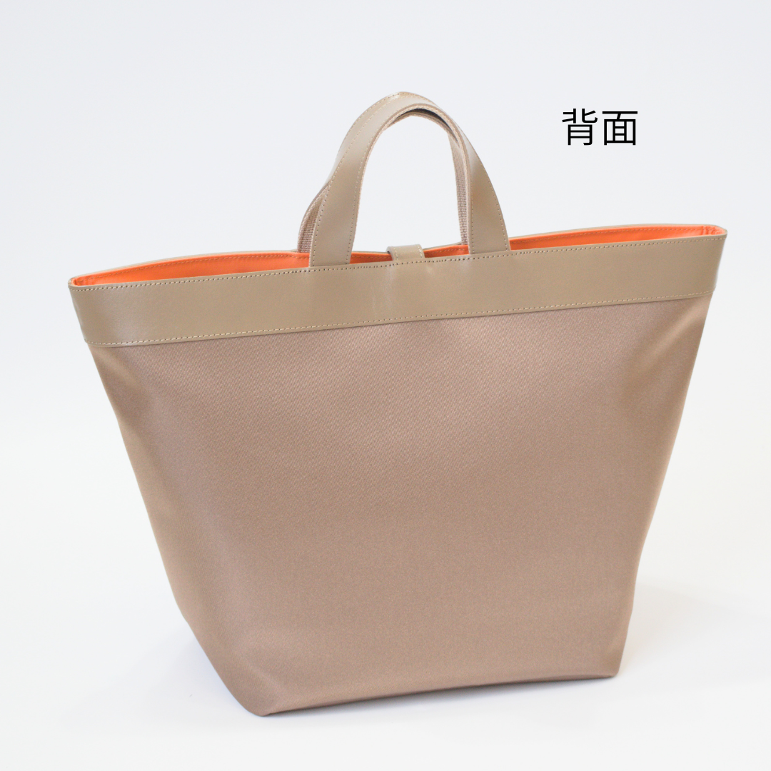 L-2042｜軽量ナイロン×本革A4トートバッグ