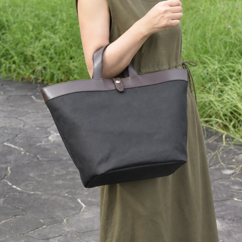 8号帆布×本革A4トートバッグ｜L-2042-H