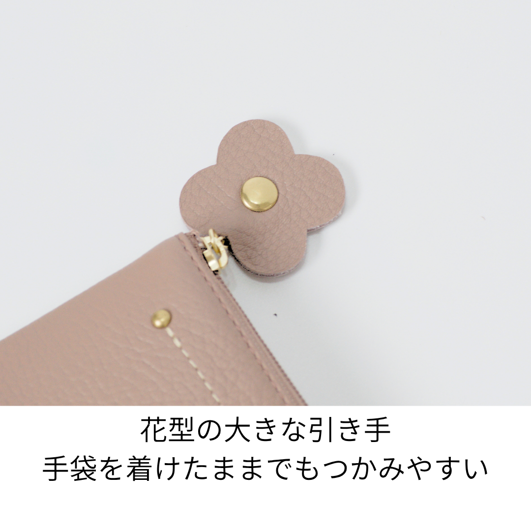 L-8001｜シュリンクレザー 薄型 L字ファスナー 長財布