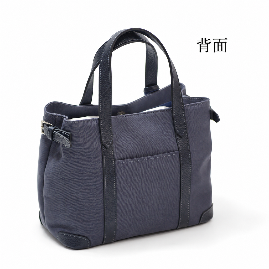 デニムレザー本革ハンドバッグ｜L-9051