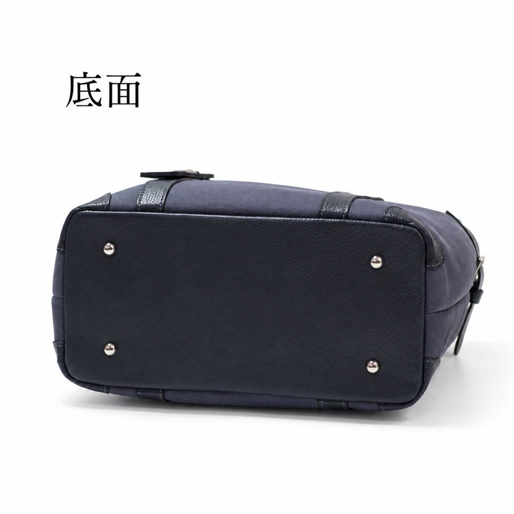 デニムレザー本革ハンドバッグ｜L-9051
