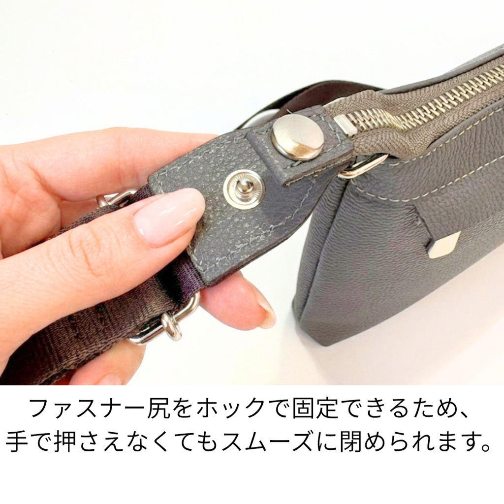 L-9070｜シュリンクレザーミニショルダーバッグ