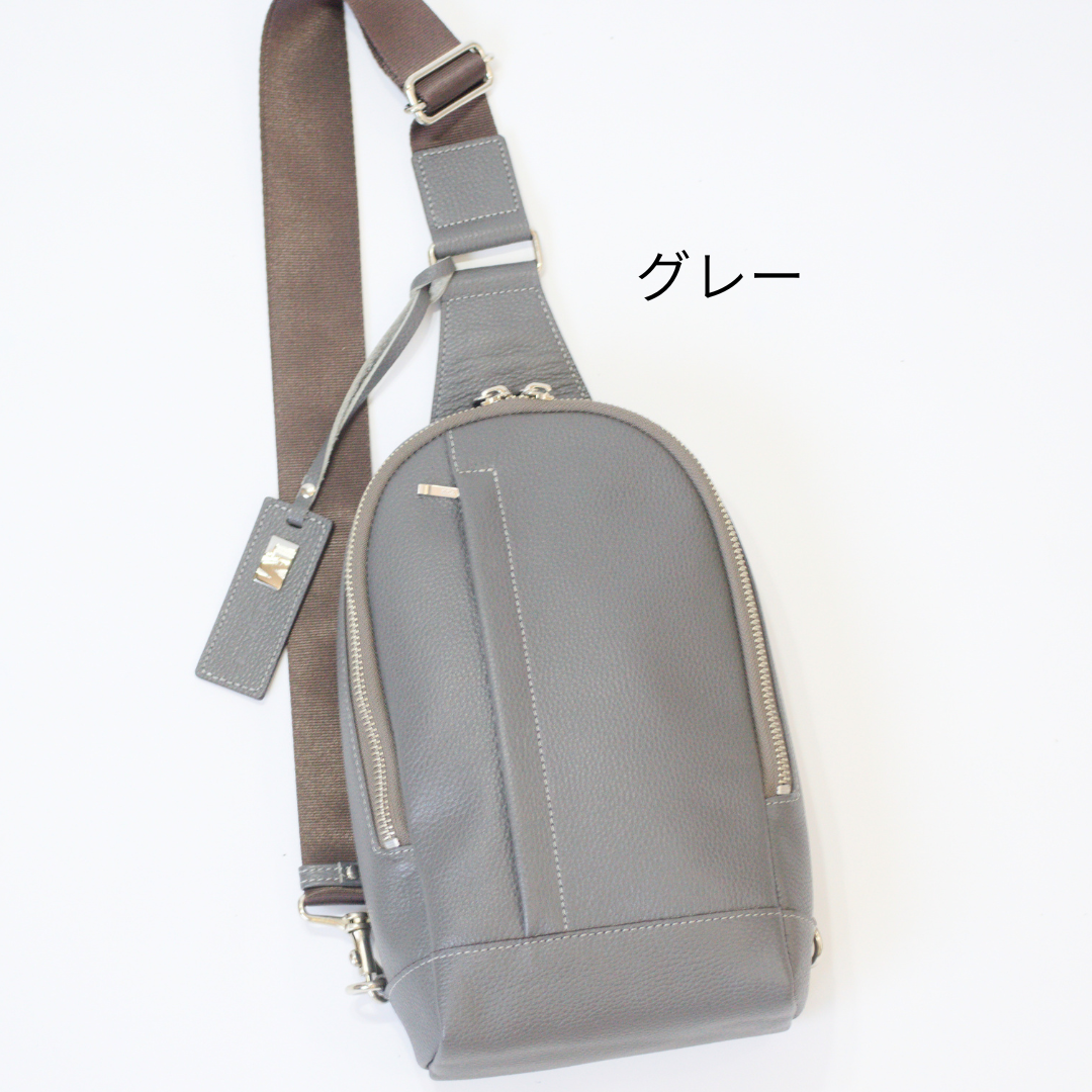 L-9072｜シュリンクレザーボディバッグ