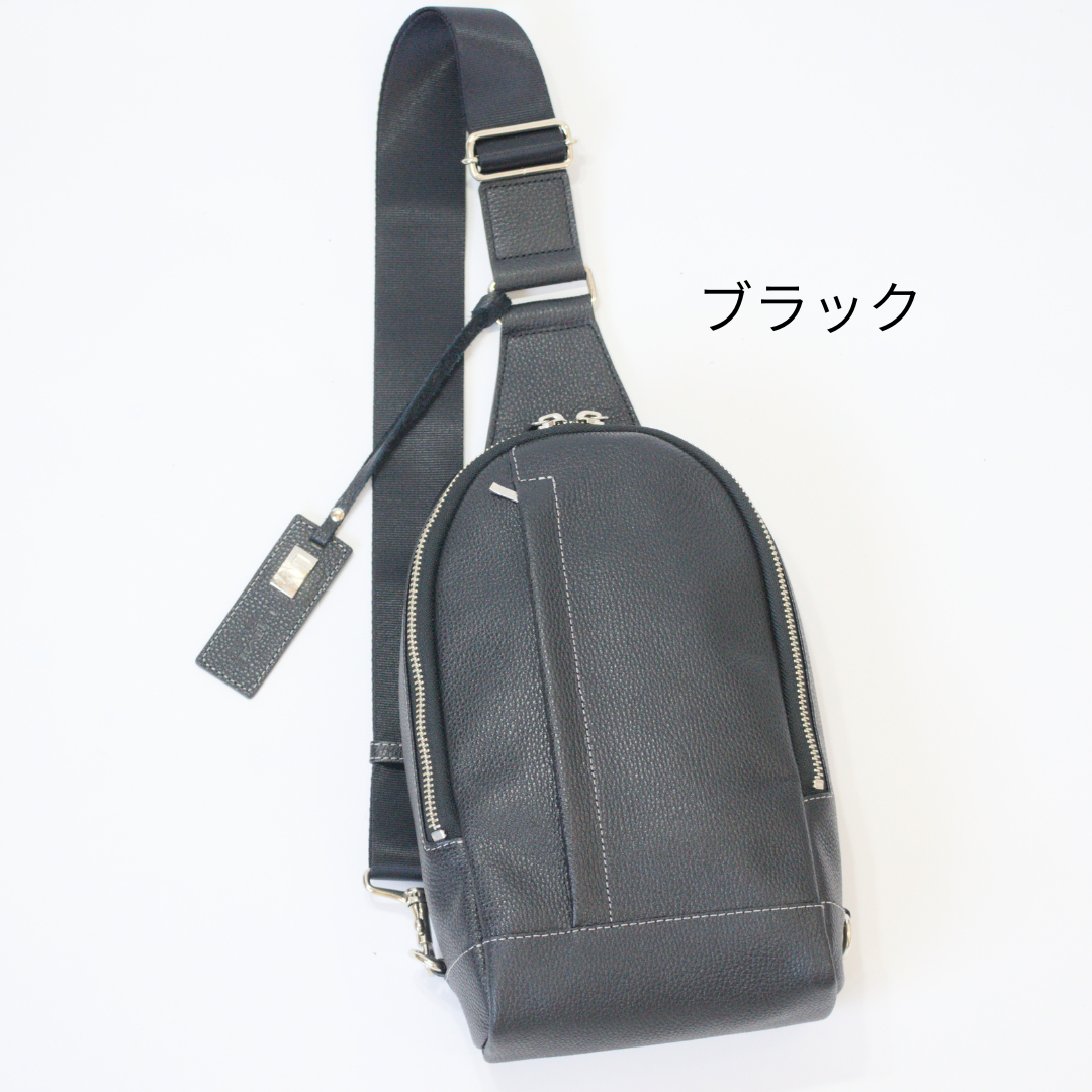 L-9072｜シュリンクレザーボディバッグ