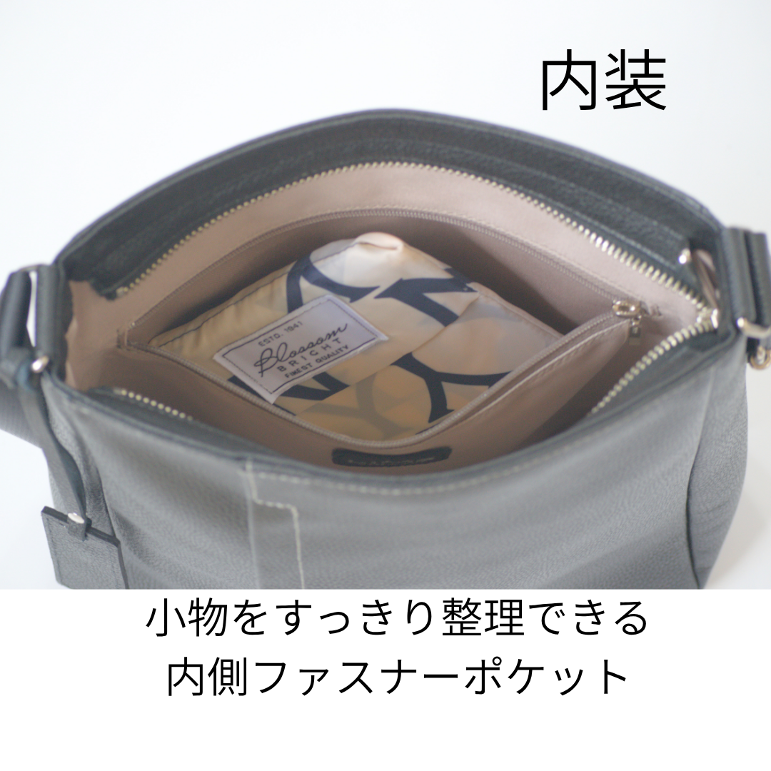 L-9073｜シュリンクレザースマホショルダーバッグ