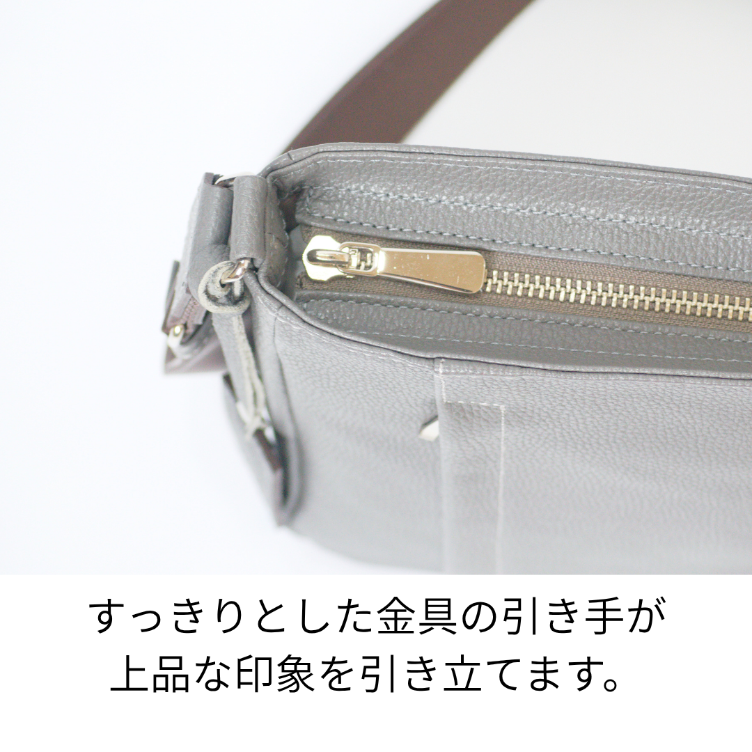 L-9073｜シュリンクレザースマホショルダーバッグ