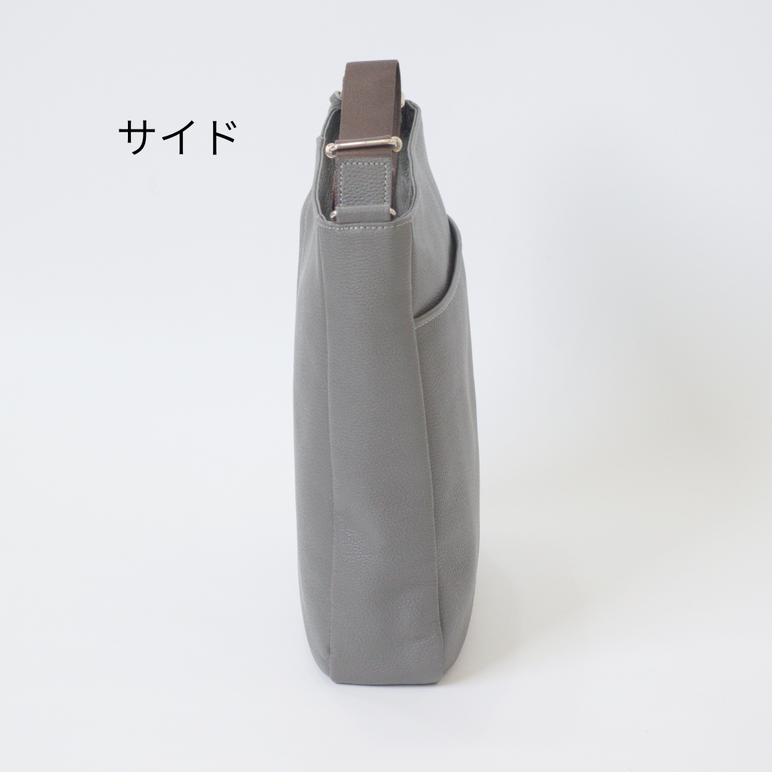 L-9074｜シュリンクレザーショルダーバッグ