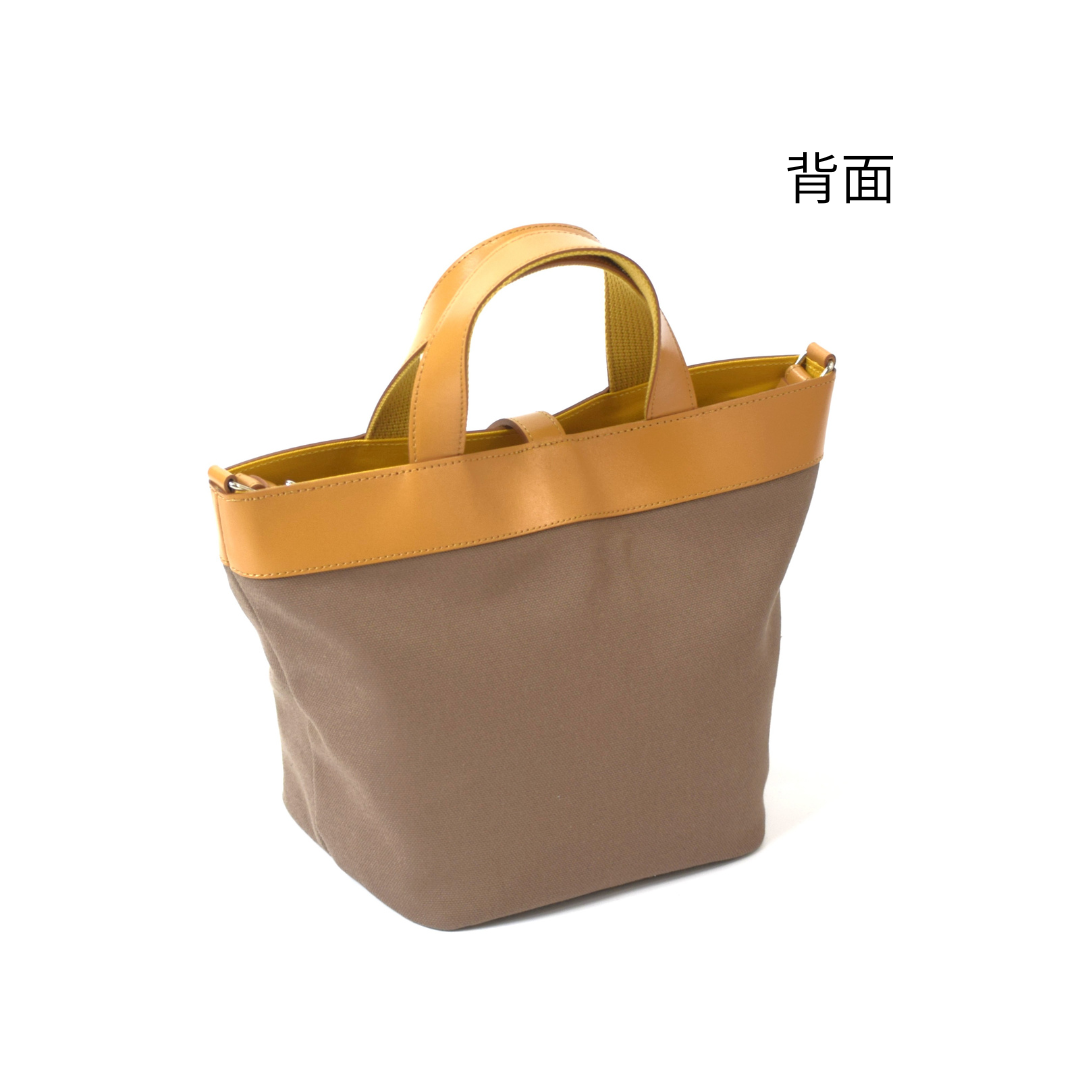8号帆布×本革2WAYミニトートバッグ｜L-2040-H