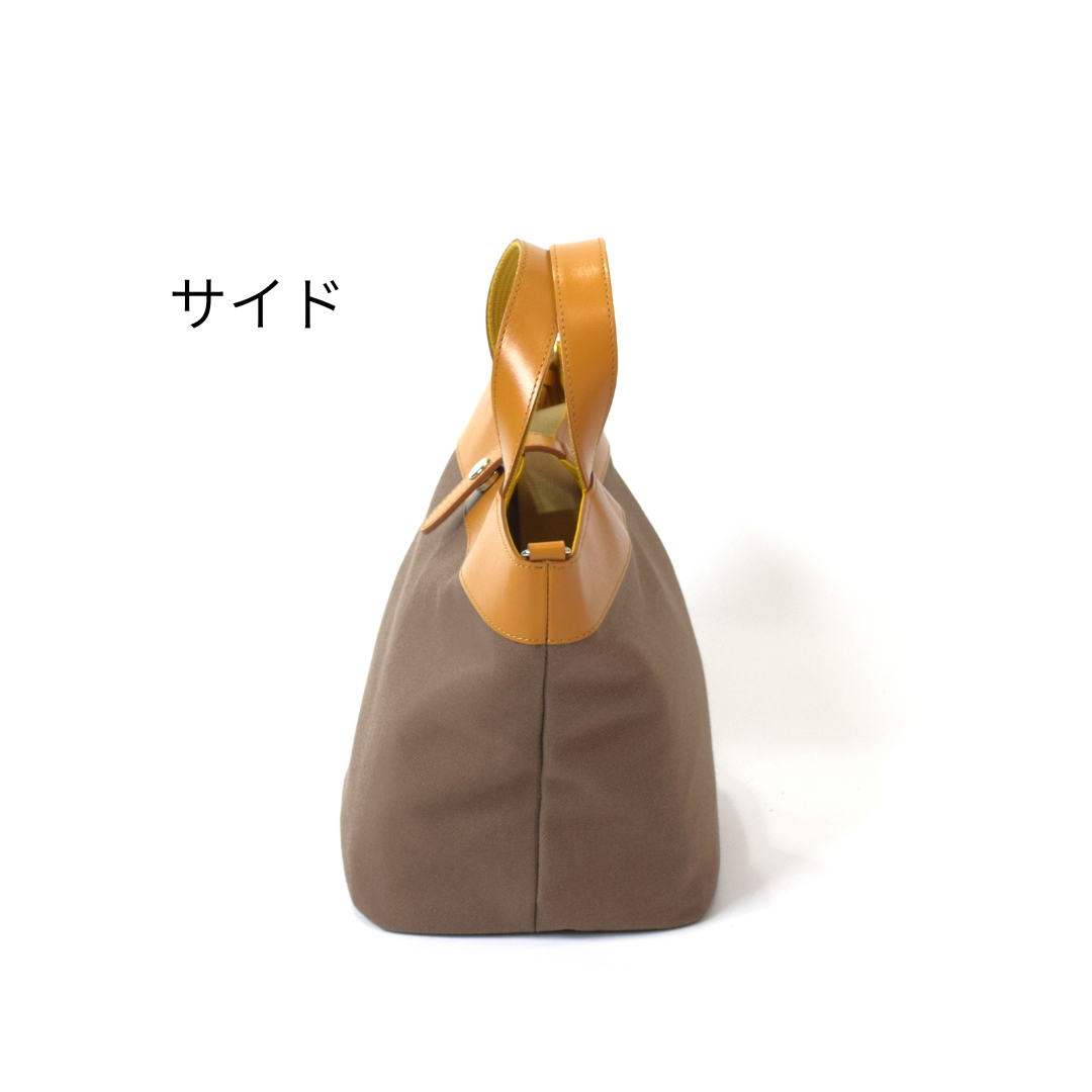 8号帆布×本革2WAYミニトートバッグ｜L-2040-H