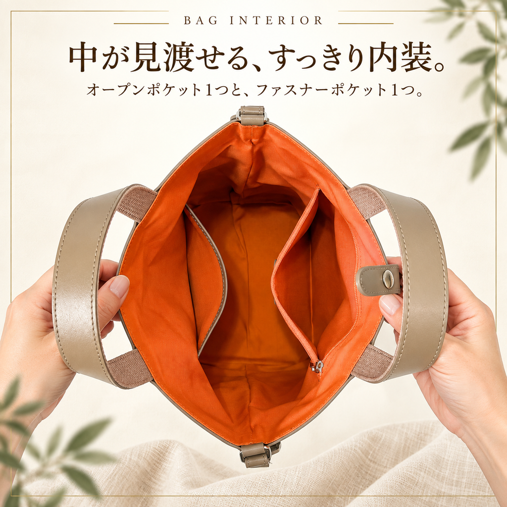 8号帆布×本革2WAYミニトートバッグ｜L-2040-H