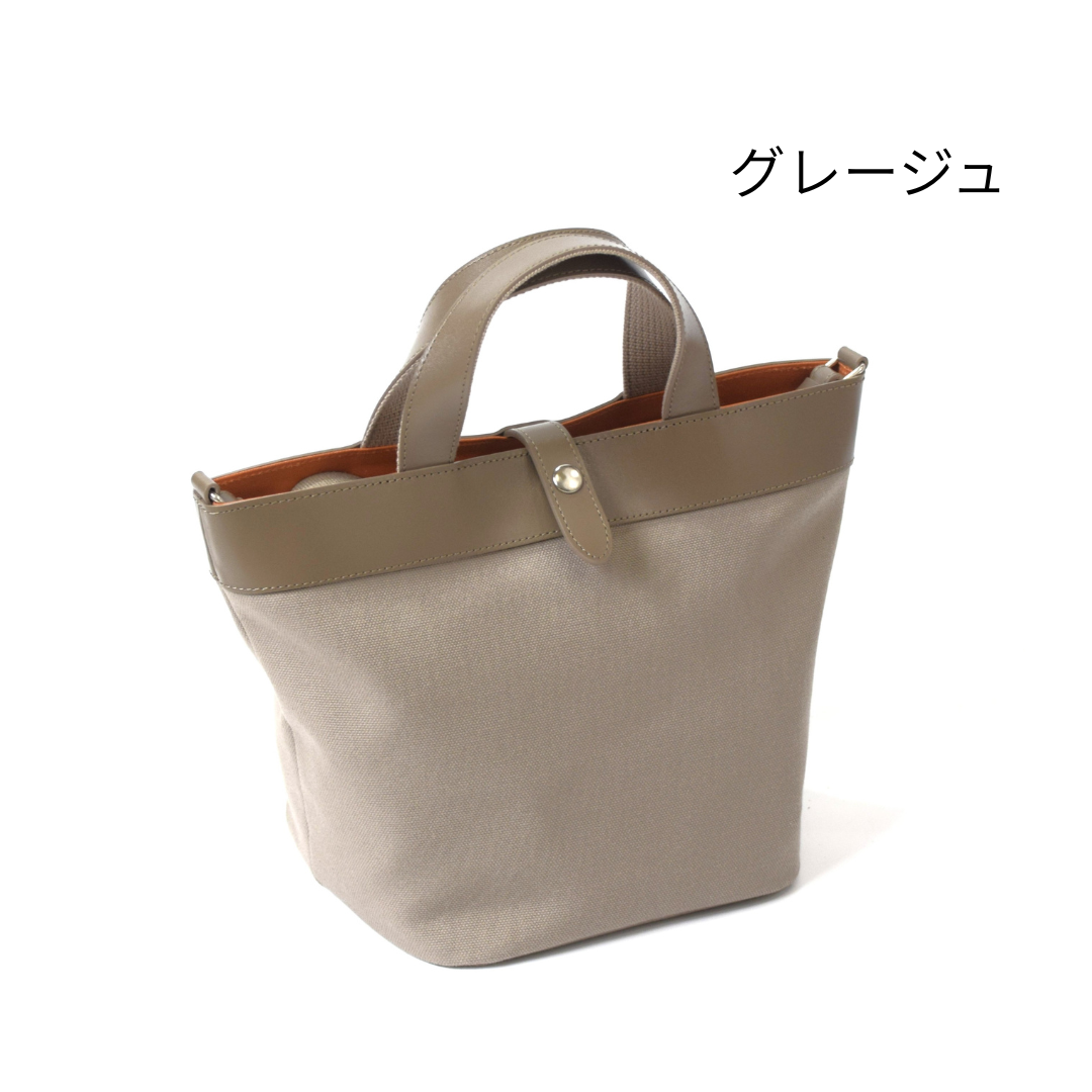 8号帆布×本革2WAYミニトートバッグ｜L-2040-H