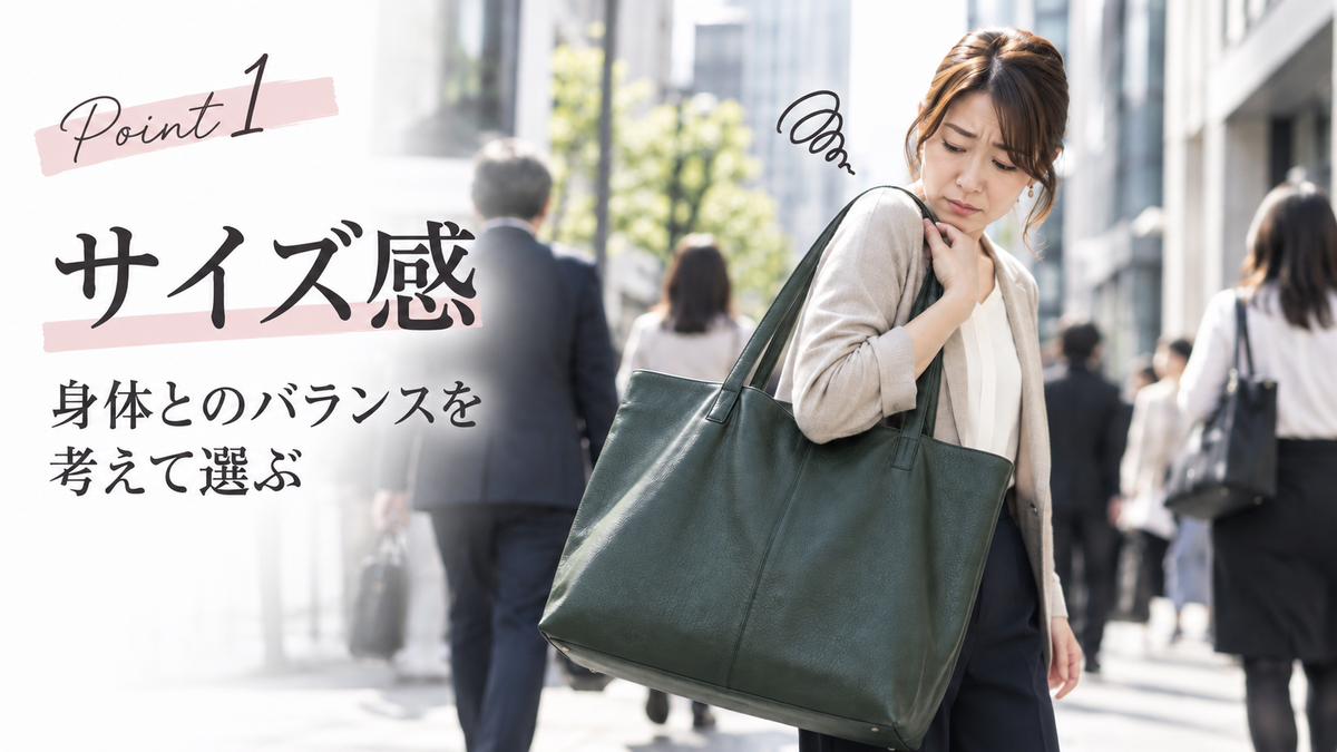 Point 1：サイズ感｜身体とのバランスを考えて選ぶ